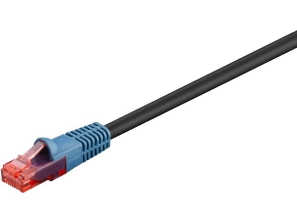 Goobay CAT6 - UTP - 10M - AWG 24 - RJ-45 - Udendørs - Sort