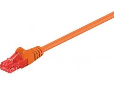 Goobay 1m 2xRJ-45 Cable, 1 m, Cat6, RJ-45, RJ-45, Oransje