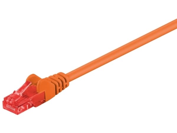 Goobay 1m 2xRJ-45 Cable, 1 m, Cat6, RJ-45, RJ-45, Oransje