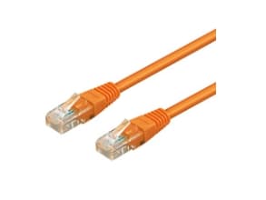Goobay 1m 2xRJ-45 Cable, 1 m, Cat6, RJ-45, RJ-45, Oransje