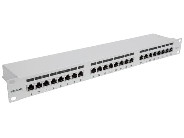 Intellinet 720854, IEEE 802.3, IEEE 802.3ab, IEEE 802.3u, Gigabit Ethernet, Cat6a, F/UTP (FTP), 22/24, Grå
