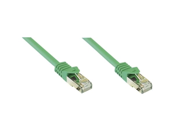 Good Connections - Patch-Kabel - RJ-45 (M) - RJ-45 (M) - 5 m - SFTP, PiMF -Cat.7 Rohkabel - halogenfrei(LSOH), mit Rastnasenschutz - Grün