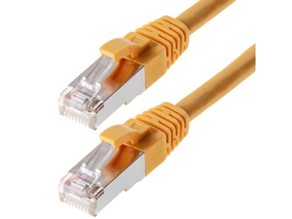 Helos CAT6 S/FTP (PIMF), 7.5m, 7,5 m, Cat6, SF/UTP (S-FTP), RJ-45, RJ-45, Gult