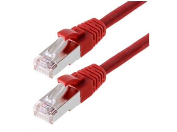 Helos Cat 5e SF/UTP 3 m, 3 m, Cat5e, SF/UTP (S-FTP), RJ-45, RJ-45, Rød