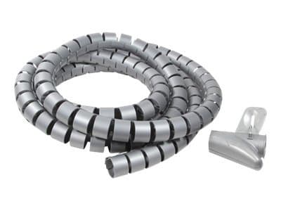 LogiLink Cable Spiral Wrapping Band - Kabelstyringsrør - 2.5 m - grå
