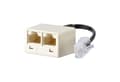 Miniatyrbild 3 av 4: UAE - Nätverkskort - RJ-45 (hona) till RJ-45 (hane) - 10 cm - pärlvit