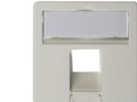 Telegärtner Face plate complete 50 x 50 for AMJ45 8/8 UP/O alpine white