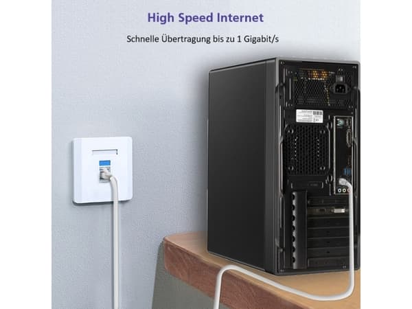 helos patchkabel S/FTP (PIMF) CAT 6 brun 0,25 m - hel kobber patchkabel med smal knekkbeskyttelse - inkludert lengdeangivelse på RJ45-pluggen - PimF-