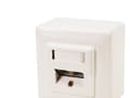Miniatyrbild 3 av 5: LogiLink - Ytmonterat uttag - väggmontering - CAT 6 - STP - RJ-45 X 2 - RAL 9003