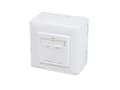 Miniatyrbild 5 av 5: LogiLink - Ytmonterat uttag - väggmontering - CAT 6 - STP - RJ-45 X 2 - RAL 9003