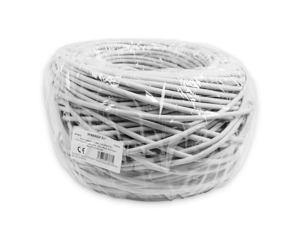 Kabel 500MHz CAT6A SSTPSFTP Patchkabelflex grau Hal 100m Ring Synergy21