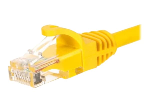 Netrack - Koblingskabel - RJ-45 (hann) til RJ-45 (hann) - 15 m - UTP - CAT 5e - formstøpt, uten hindringer - gul