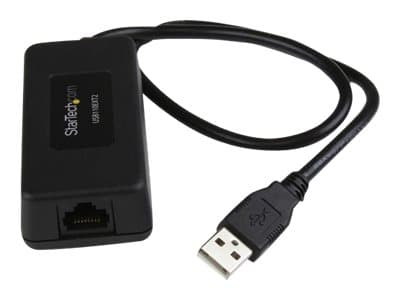 StarTech.com 1-Port USB 1.1 Extender - Up to 131 ft (40 m) over Cat5/Cat6 Extension - Up to 12 Mbps USB 1.1 Ethernet Extender (USB110EXT2) - USB-förl