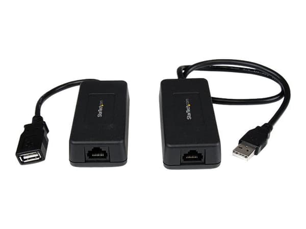StarTech.com 1-Port USB 1.1 Extender - Up to 131 ft (40 m) over Cat5/Cat6 Extension - Up to 12 Mbps USB 1.1 Ethernet Extender (USB110EXT2) - USB-förl