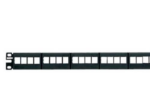 Panduit 24-port Modular Patch Panel 6 Removable Faceplates, RJ-45, Stativmontering, 1U, 482,6 mm, 43,7 mm, 25,7 mm