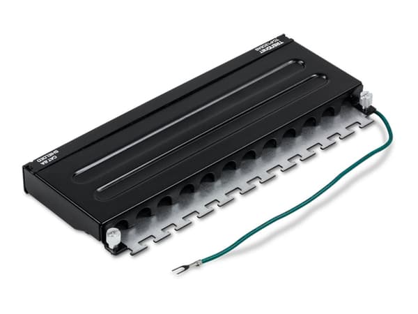 TRENDnet TC-P12C6AS - Patchpanel - veggmonterbar - CAT 6a - STP - RJ-45 X 12 - 0,5U