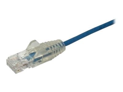 StarTech.com 1m Slim LSZH CAT6 Ethernet Cable, 10 Gigabit Snagless RJ45 100W PoE Patch Cord, CAT 6 10GbE UTP Network Cable w/Strain Relief, Blue, Flu