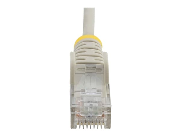 StarTech.com 2,5 m CAT6-kabel - Tunn - Ej hakfria RJ45-kontakter - Grå - Patch-kabel - RJ-45 (hane) till RJ-45 (hane) - 2.5 m - CAT 6 - hakfri - grå