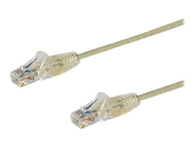 StarTech.com 1m Slim LSZH CAT6 Ethernet Cable, 10 Gigabit Snagless RJ45 100W PoE Patch Cord, CAT 6 10GbE UTP Network Cable w/Strain Relief, Grey, Flu