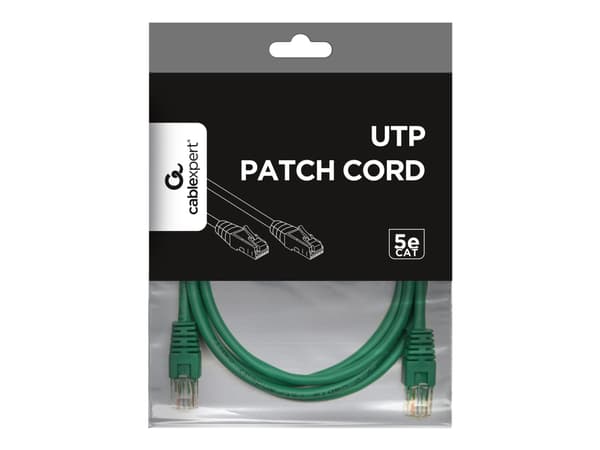 Gembird - Patch-kabel - RJ-45 (hane) till RJ-45 (hane) - 1 m - UTP - CAT 5e - formpressad - grön