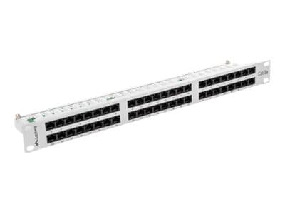Lanberg PPU5-1048-S - Koblingspanel - rackmonterbar - CAT 5e - UTP - RJ-45 X 48 - grå, RAL 7035 - 1U - 19"