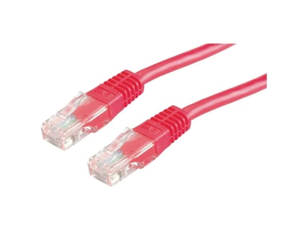 Value UTP Patch Cord Cat.6, red 5 m, U/UTP (UTP)