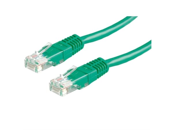 VALUE UTP Patch Cord Cat.6, green 5 m, U/UTP (UTP), Grønn