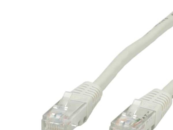 Value UTP Patch Cord Cat.5e, harmaa 10 m, Grå, 100 ohm (O), 1 cm