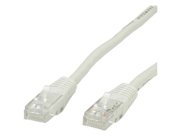 Value UTP Patch Cord Cat.5e, harmaa 10 m, Grå, 100 ohm (O), 1 cm