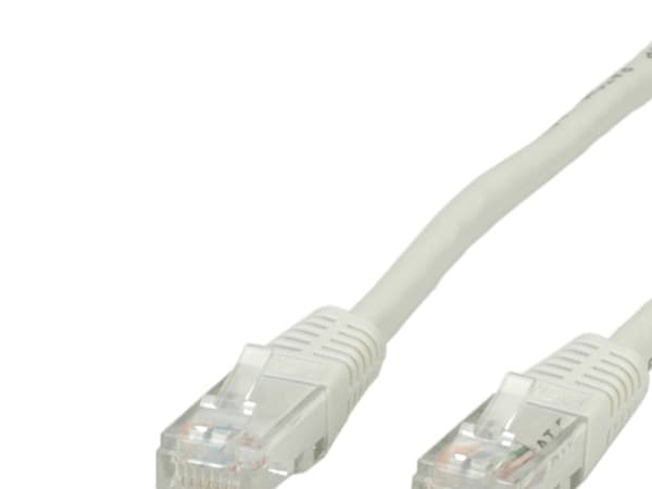 Value UTP Patch Cord Cat.5e, harmaa 10 m, Grå, 100 ohm (O), 1 cm