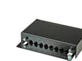 Miniatyrbilde 2 av 5: ROLINE Cat.5e Wall Mount Patch Panel, 8 Ports, STP black, Sort, 14 cm, 44 x 172 x 140 mm