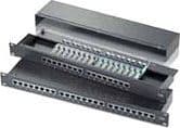 ROLINE Cat.5e 19" Patch Panel, 24 Ports, STP black, Sort, Stål