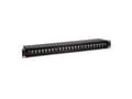 Miniatyrbilde 4 av 4: ROLINE Cat.5e 19" Patch Panel, 24 Ports, STP black, Sort, Stål