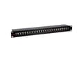 Miniatyrbilde 2 av 4: ROLINE Cat.5e 19" Patch Panel, 24 Ports, STP black, Sort, Stål