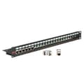 Miniatyrbilde 1 av 2: ROLINE Cat. 6 19"-Keystone Patch Panel STP, black, Sort