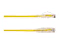 Miniatyrbilde 4 av 5: Black Box Slim-Net - Koblingskabel - RJ-45 (hann) til RJ-45 (hann) - 1.52 m - UTP - CAT 6 - med støvel, formstøpt, flertrådet - gul