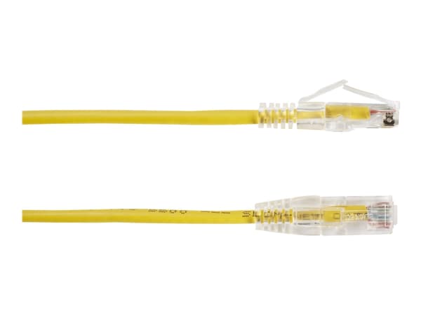 Black Box Slim-Net - Koblingskabel - RJ-45 (hann) til RJ-45 (hann) - 1.52 m - UTP - CAT 6 - med støvel, formstøpt, flertrådet - gul
