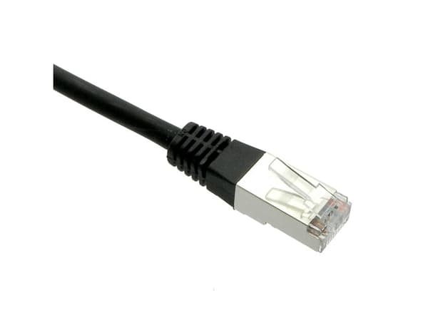 Black Box GigaBase - Koblingskabel - RJ-45 (hann) til RJ-45 (hann) - 3 m - foliebelagt uskjermet tvinnet kabelpar (F/UTP) - CAT 5e - med støvel, halo
