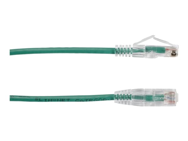 Black Box Slim-Net - Liitäntäkaapeli - RJ-45 (uros) - RJ-45 (uros) - 4,57 m - UTP - CAT 6a - napautettu, muotoiltu, solmuton, säikeistetty - vihreä