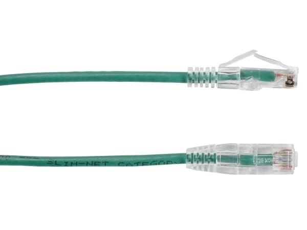 Black Box Slim-Net - Liitäntäkaapeli - RJ-45 (uros) - RJ-45 (uros) - 4,57 m - UTP - CAT 6a - napautettu, muotoiltu, solmuton, säikeistetty - vihreä