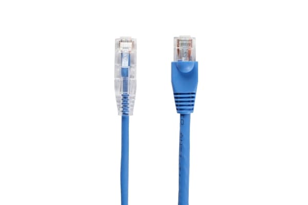 Black Box CAT6A 6m, 6 m, Cat6a, U/UTP (UTP), RJ-45, RJ-45, Blå