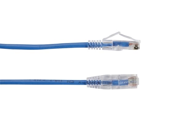 Black Box CAT6A 6m, 6 m, Cat6a, U/UTP (UTP), RJ-45, RJ-45, Blå