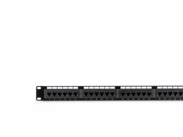 Black Box JPM5E24A, Cat5e, Musta, Telinekiinnitys, 1U musta