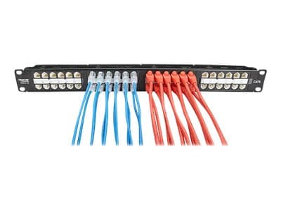 Black Box Slim-Net - Koblingskabel - RJ-45 (hann) til RJ-45 (hann) - 30.5 cm - UTP - CAT 6a - med støvel, formstøpt, flertrådet - blå