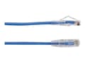 Miniatyrbilde 2 av 5: Black Box Slim-Net - Koblingskabel - RJ-45 (hann) til RJ-45 (hann) - 30.5 cm - UTP - CAT 6a - med støvel, formstøpt, flertrådet - blå