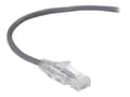 Miniatyrbild 2 av 5: Black Box Slim-Net - Patch-kabel - RJ-45 (hane) till RJ-45 (hane) - 2.13 m - UTP - CAT 6a - startad, formpressad, tvinnad - grå