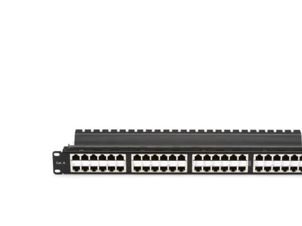 Black Box JPM806A-HD, RJ-45, Cat5e, Sort, Rackmontering, 1U, 483 x 153 x 44 mm Sort