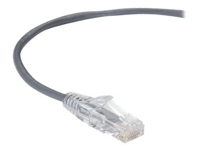 Black Box Slim-Net - Koblingskabel - RJ-45 (hann) til RJ-45 (hann) - 3 m - UTP - CAT 6a - med støvel, formstøpt, flertrådet - grå