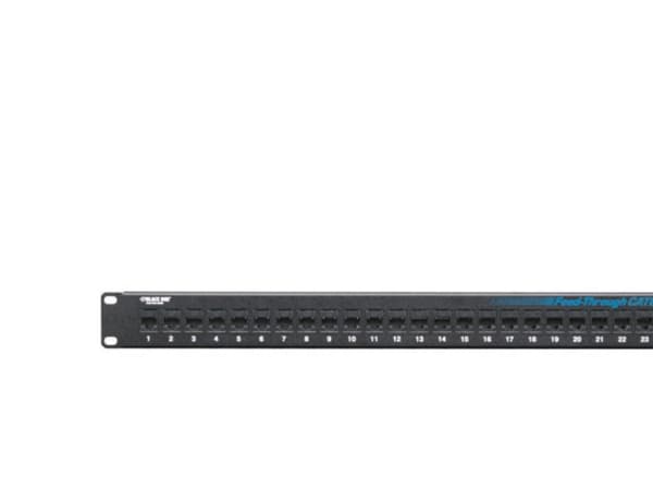 Black Box Feed-Through - Koblingspanel - CAT 6 - UTP - 1U - 19" - 24 porter