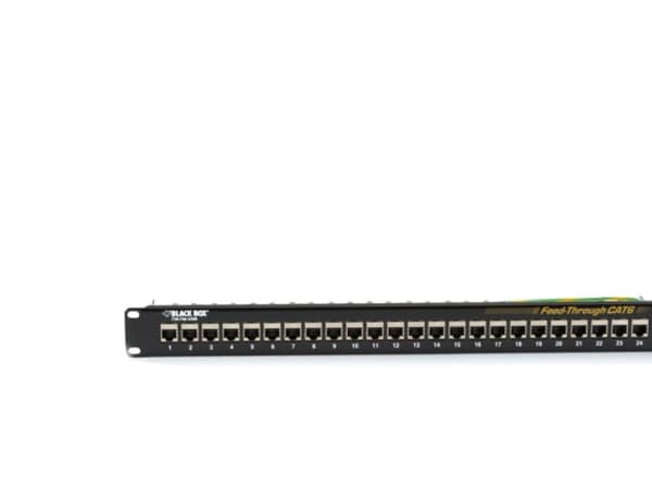 Black Box Feed-Through - Koblingspanel - CAT 6 - STP - 1U - 19" - 24 porter